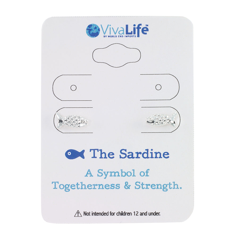 Mini Sardine Stud Earrings