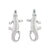 Textured Crocodile Stud Earrings