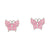 Enamel Butterfly Stud Earrings