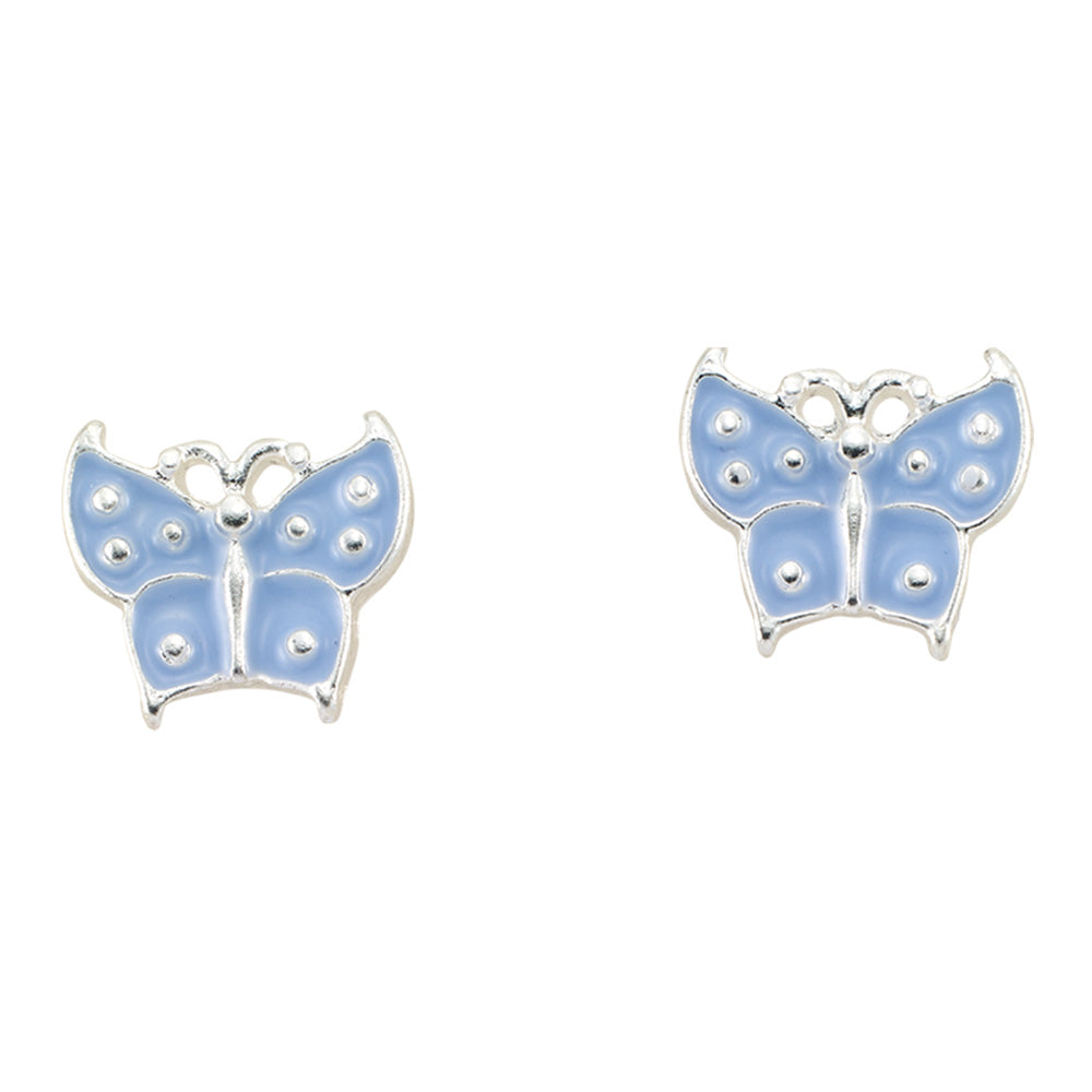 Enamel Butterfly Stud Earrings