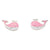 Enamel Whale Stud Earings
