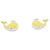 Enamel Whale Stud Earings