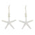 Pearlized Enamel Starfish Drop Earrings
