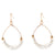 Round Cut Shell Chip Oval Earrings