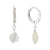 Dainty Mother of Pearl Shell Huggie Earrings