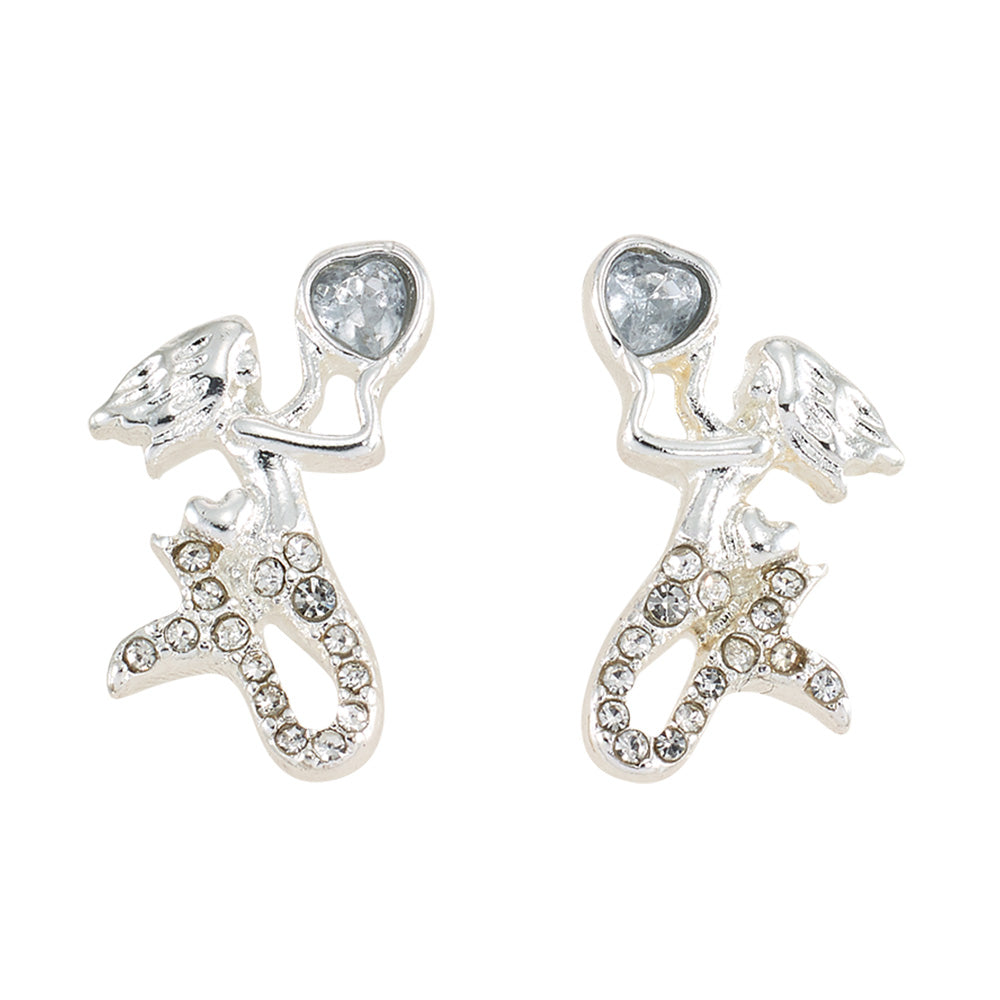 Crystal Mermaid Earrings