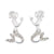 Crystal Mermaid Stud Earrings