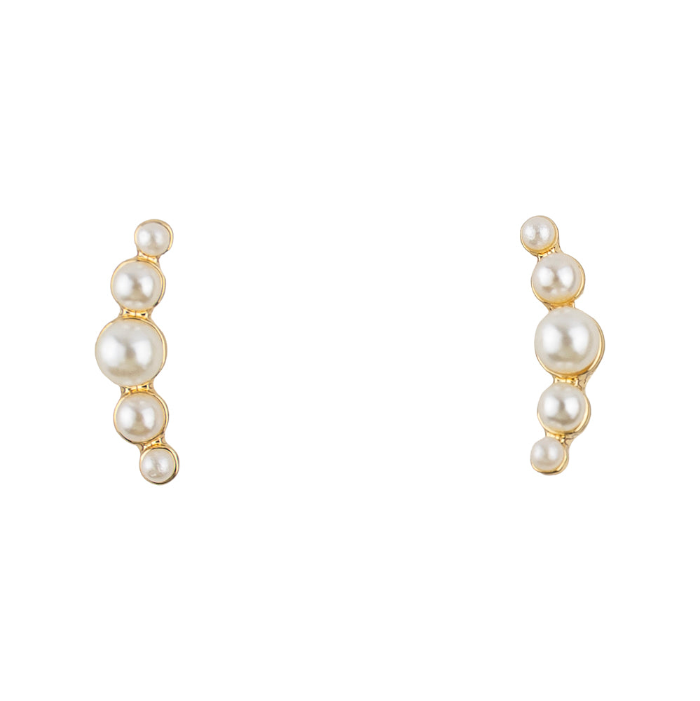 Freshwater Pearl Crawler Earrings