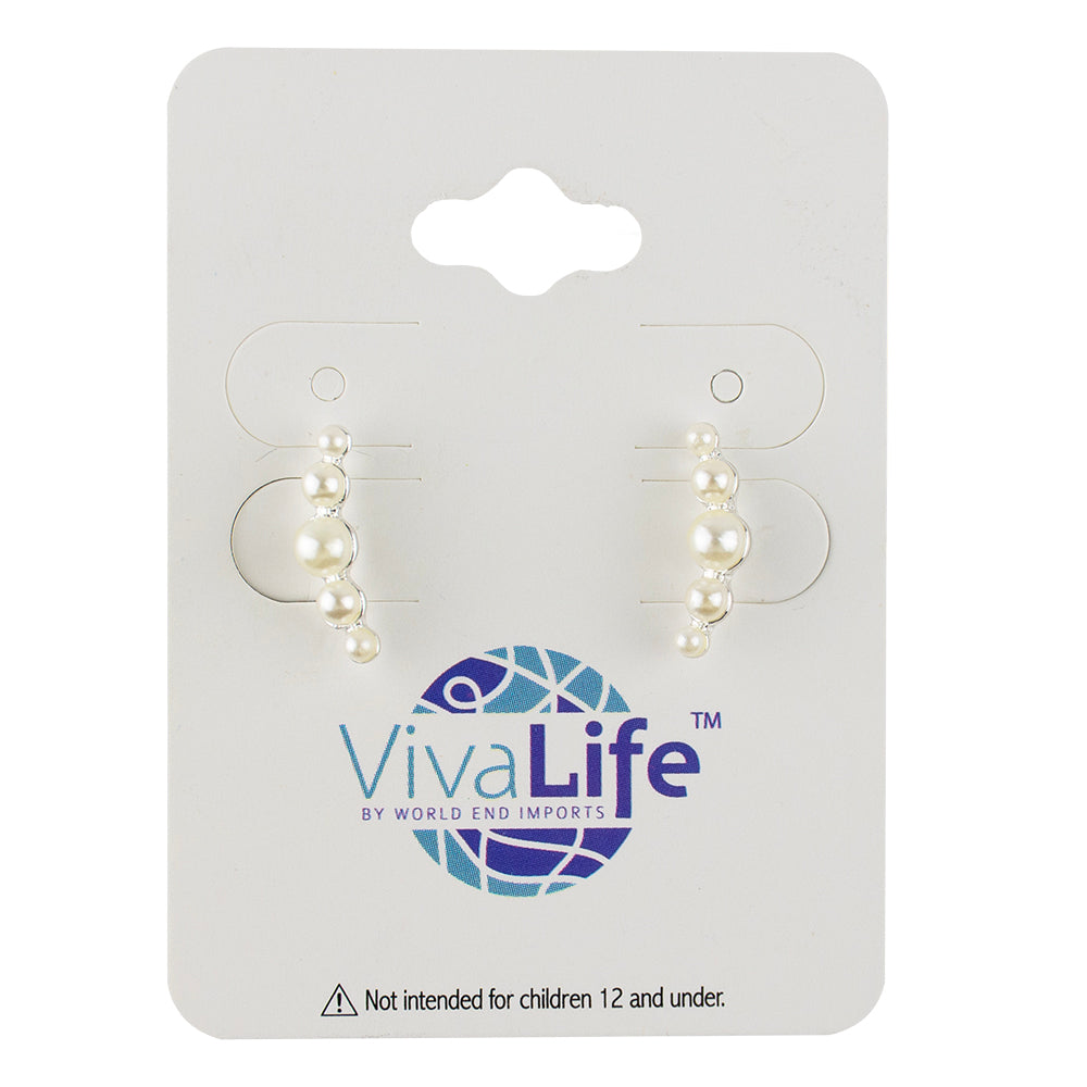 Freshwater Pearl Crawler Earrings