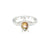 Silver Abalone Turtle Ring