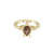 Gold Abalone Turtle Ring