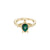 Gold Abalone Turtle Ring