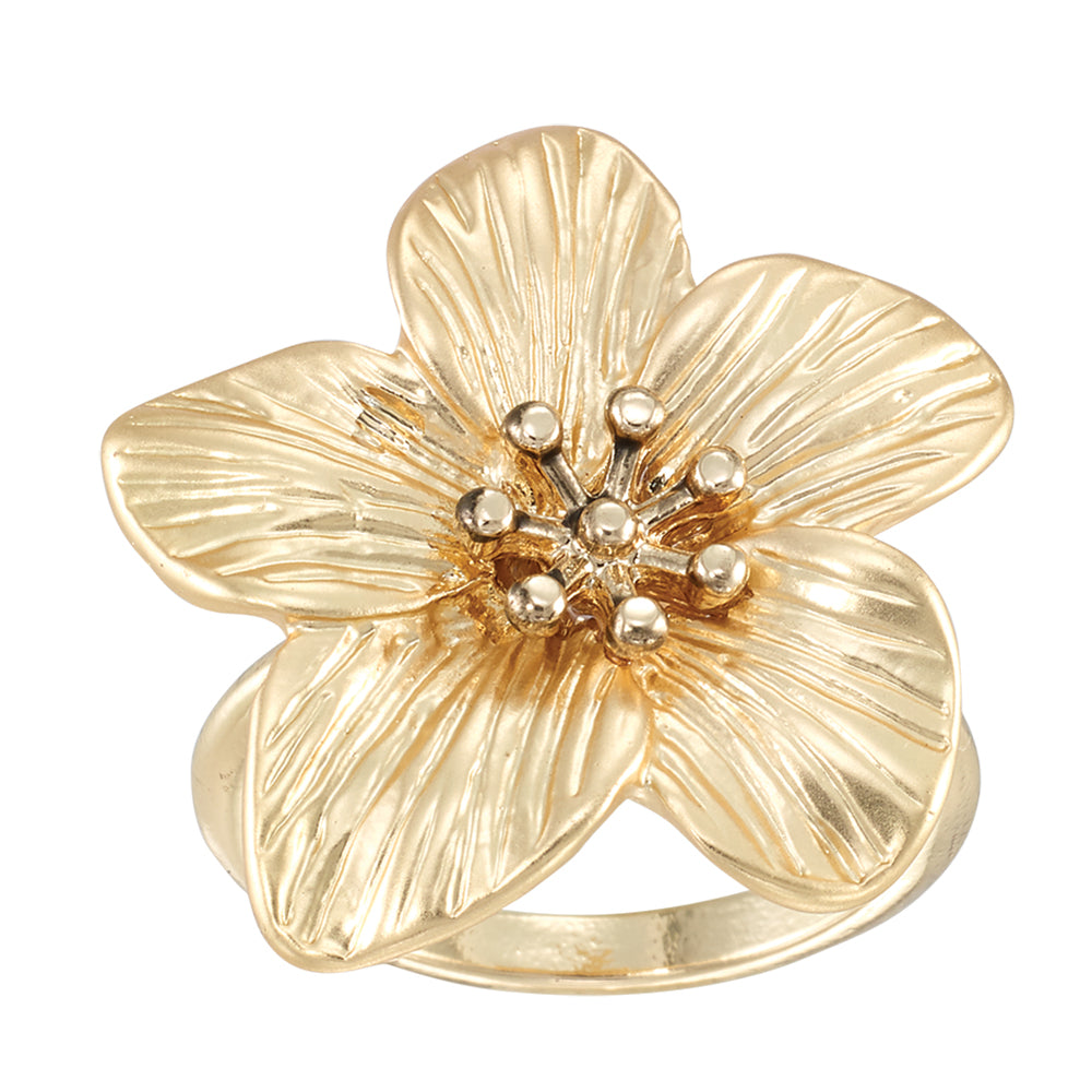 Hibiscus Statement Ring