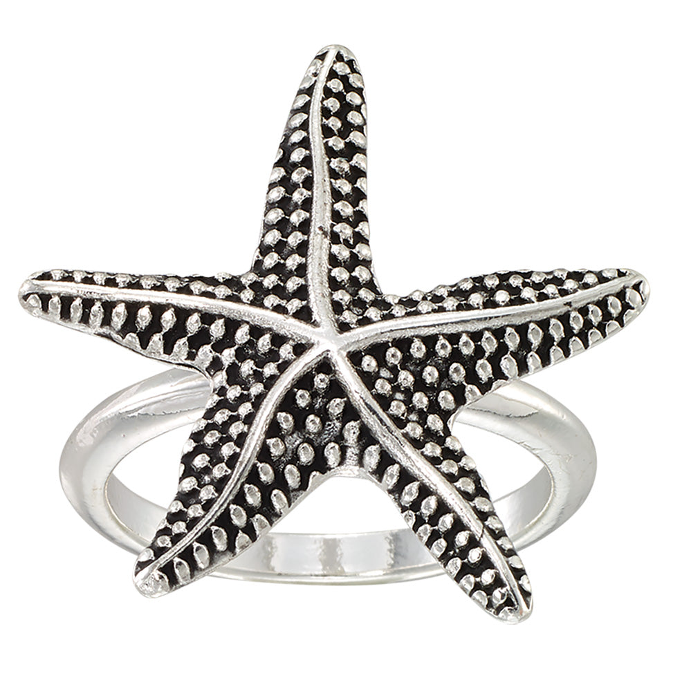 Antiqued Starfish Ring