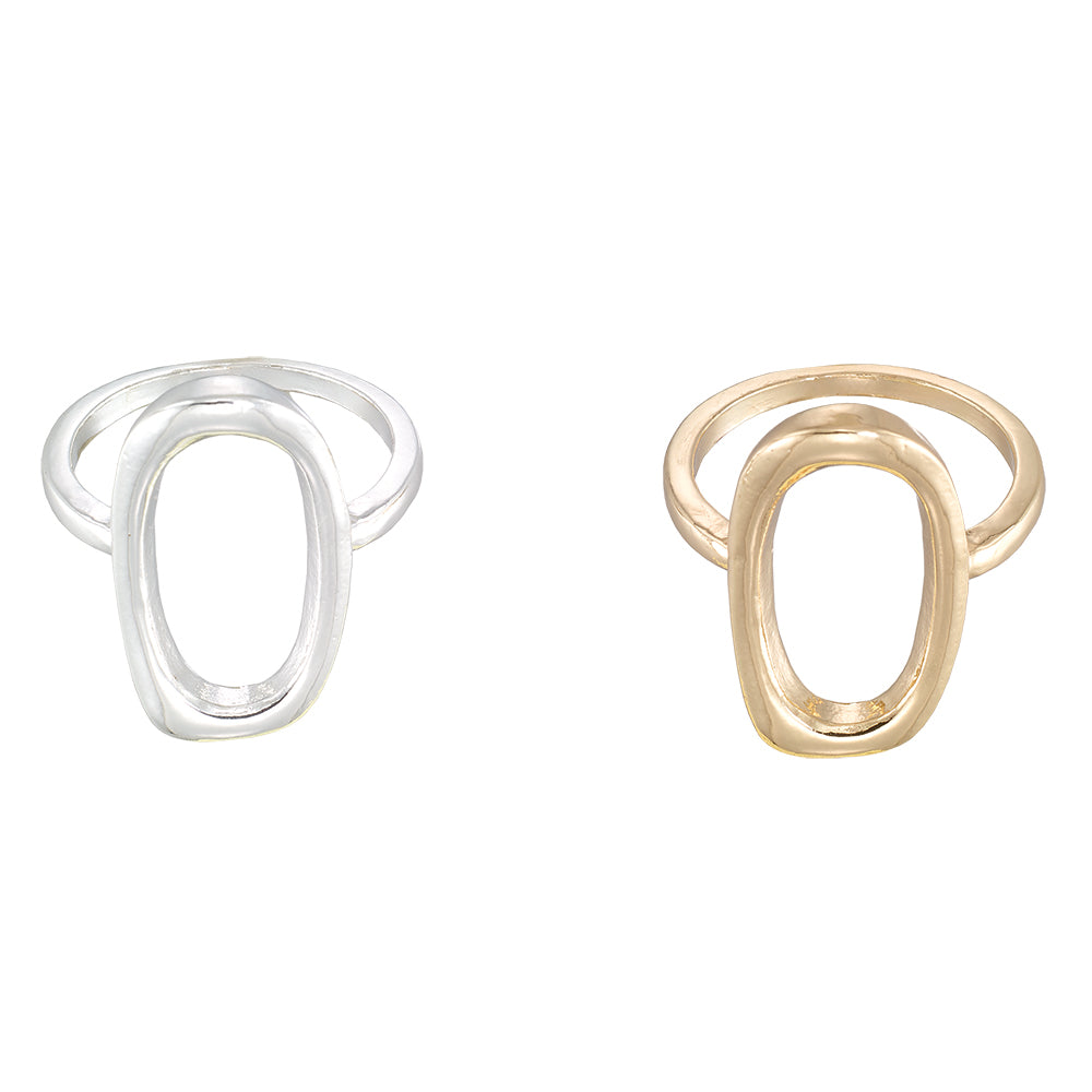 Hallow Oval Ring
