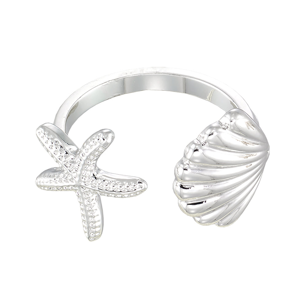 Shell & Starfish Ring