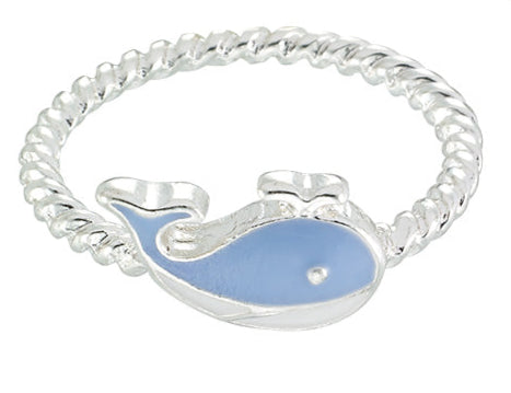 Enamel Whale Ring