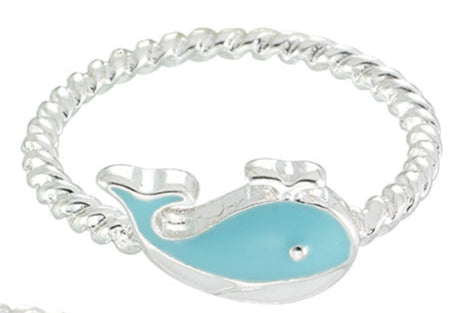 Enamel Whale Ring
