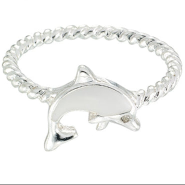 Enamel Dolphin Ring