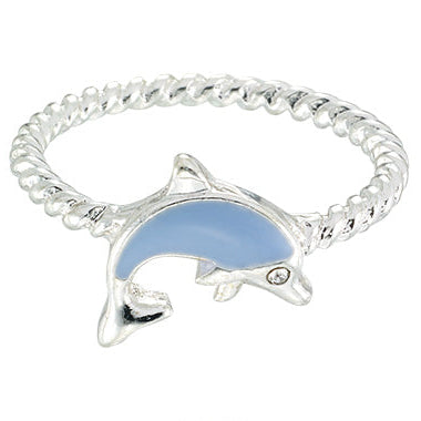 Enamel Dolphin Ring