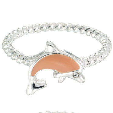 Enamel Dolphin Ring