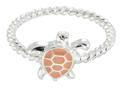 Enamel Sea Turtle Ring