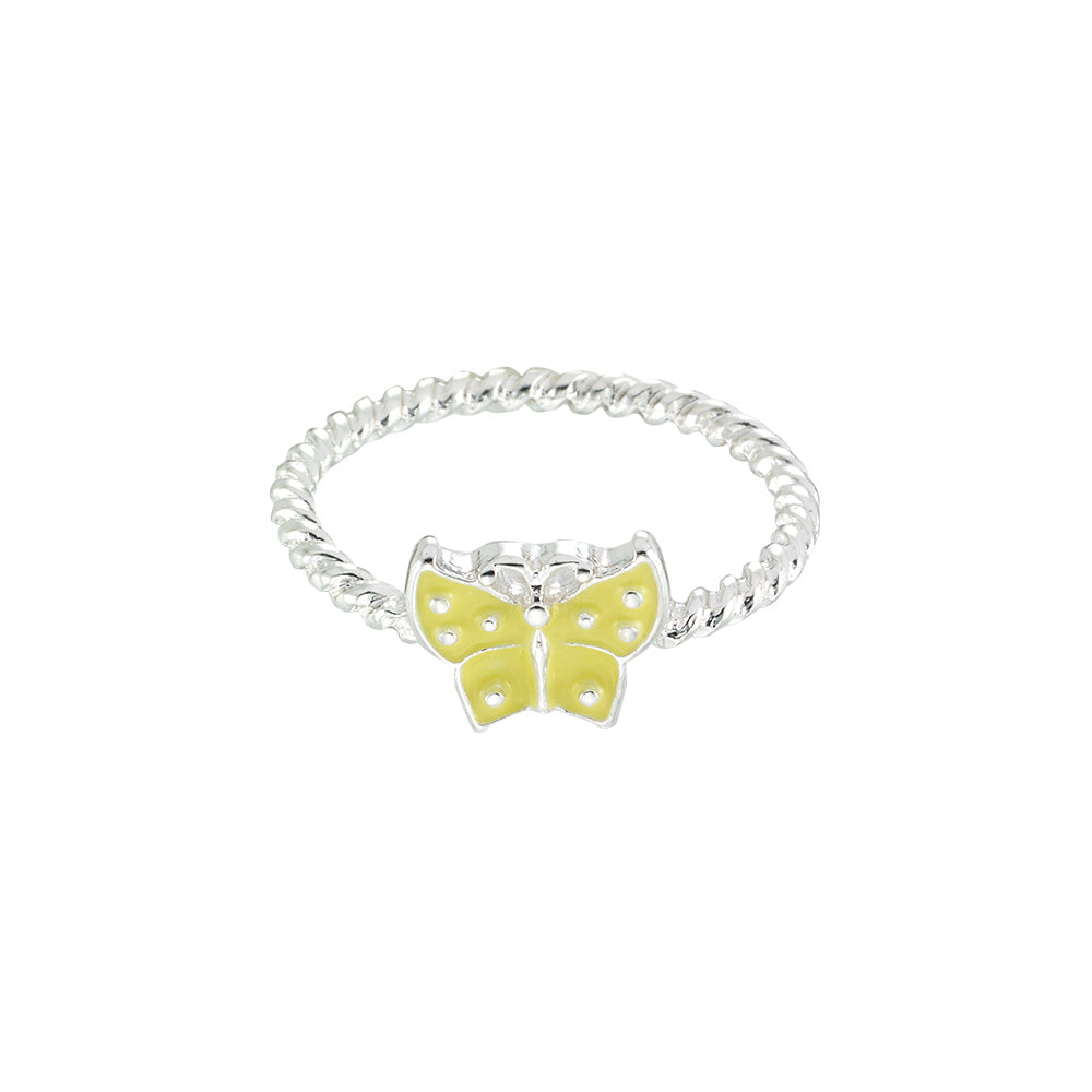 Enamel Butterfly Ring