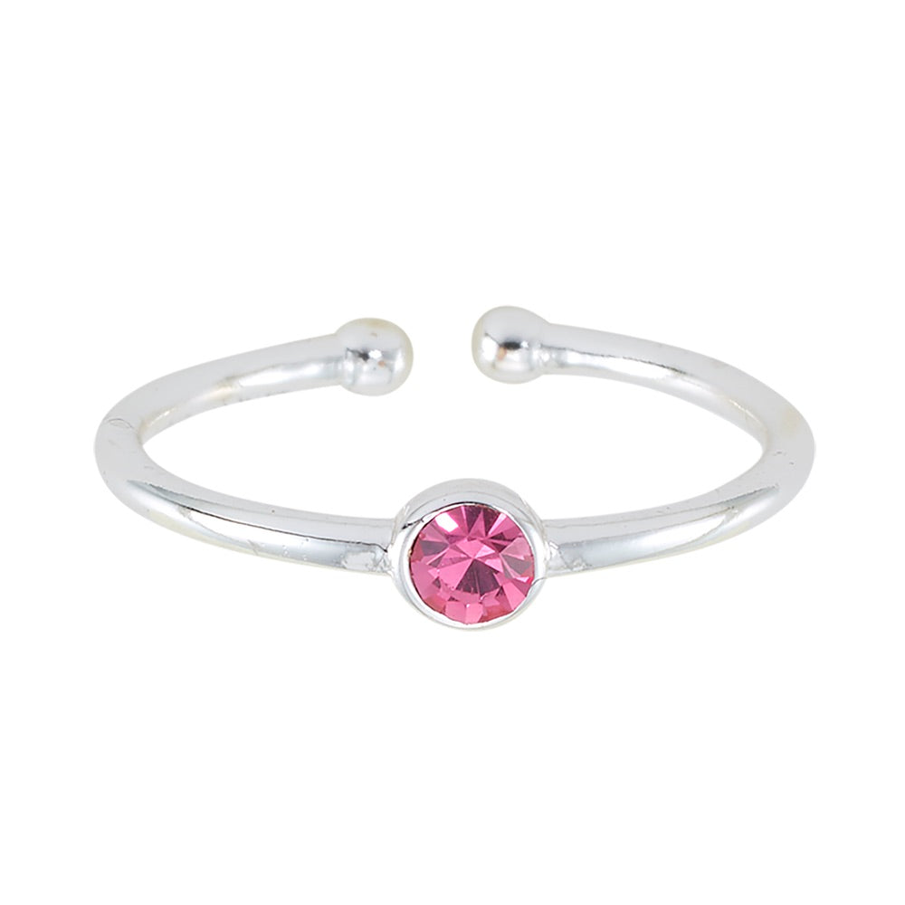 Adjustable Birthstone Ring