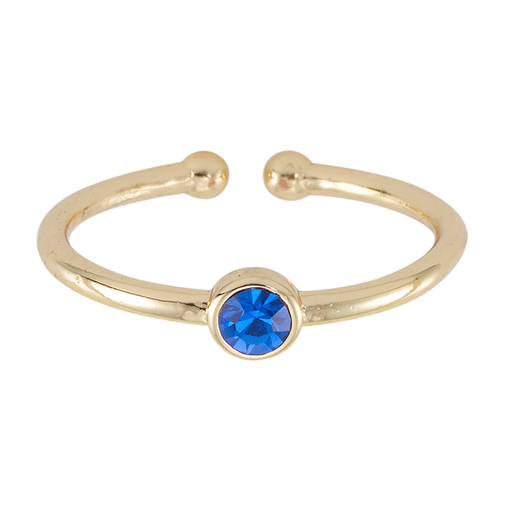 Adjustable Birthstone Ring