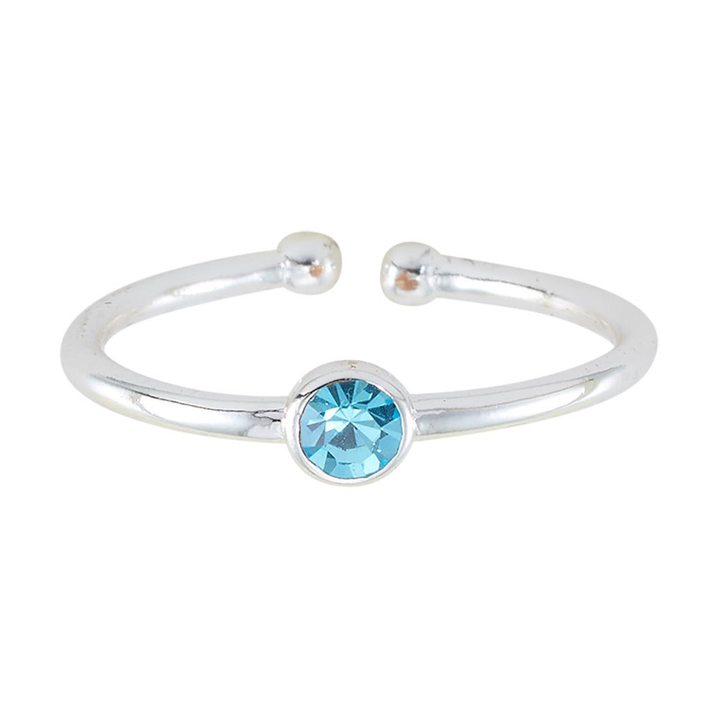 Adjustable Birthstone Ring