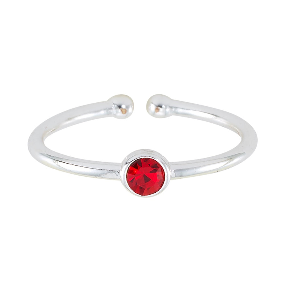 Adjustable Birthstone Ring