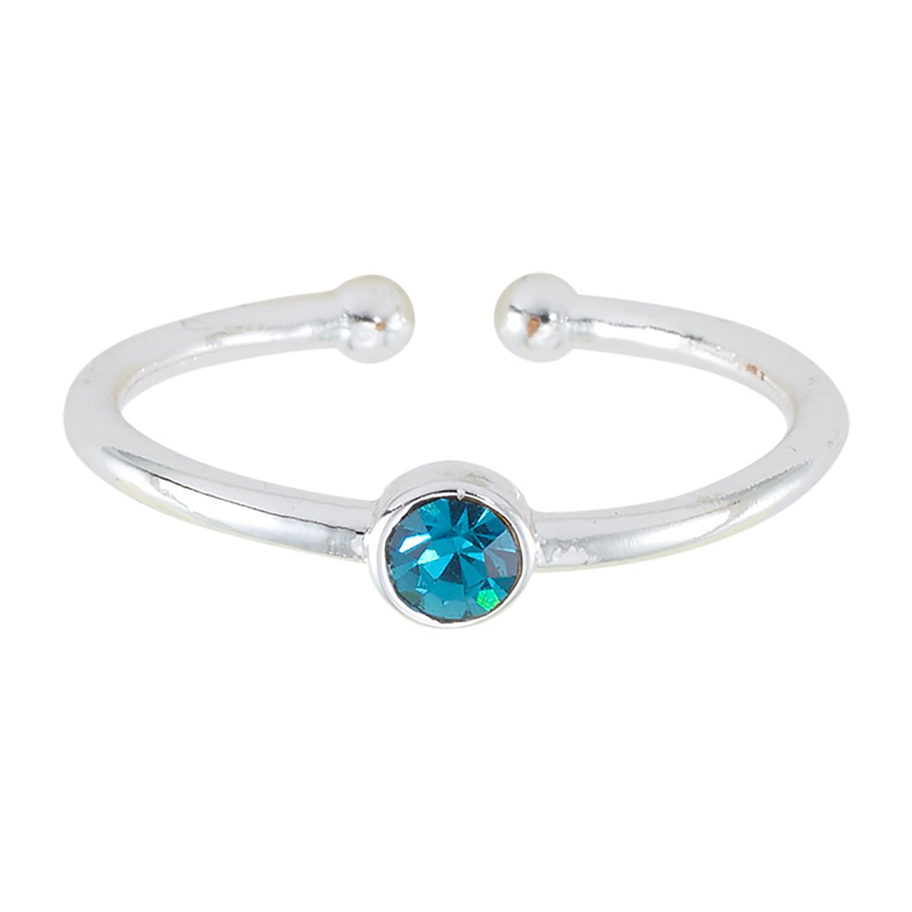 Adjustable Birthstone Ring