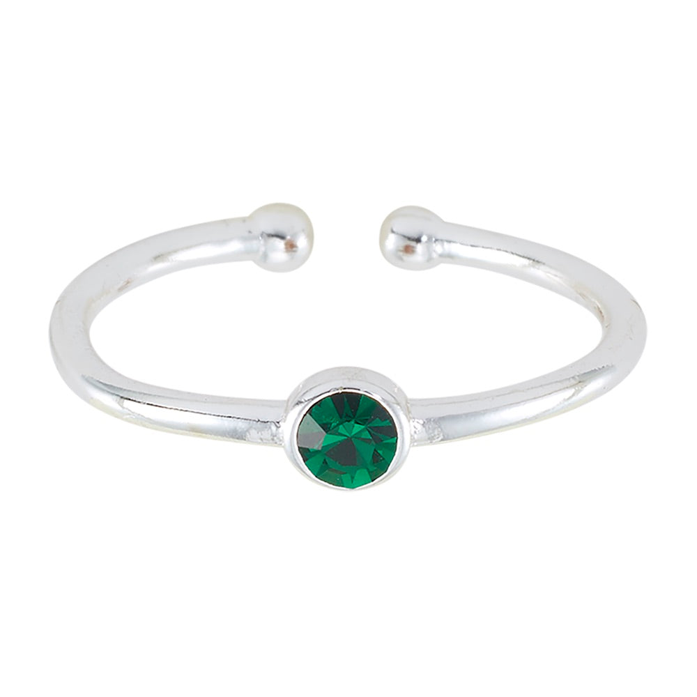 Adjustable Birthstone Ring