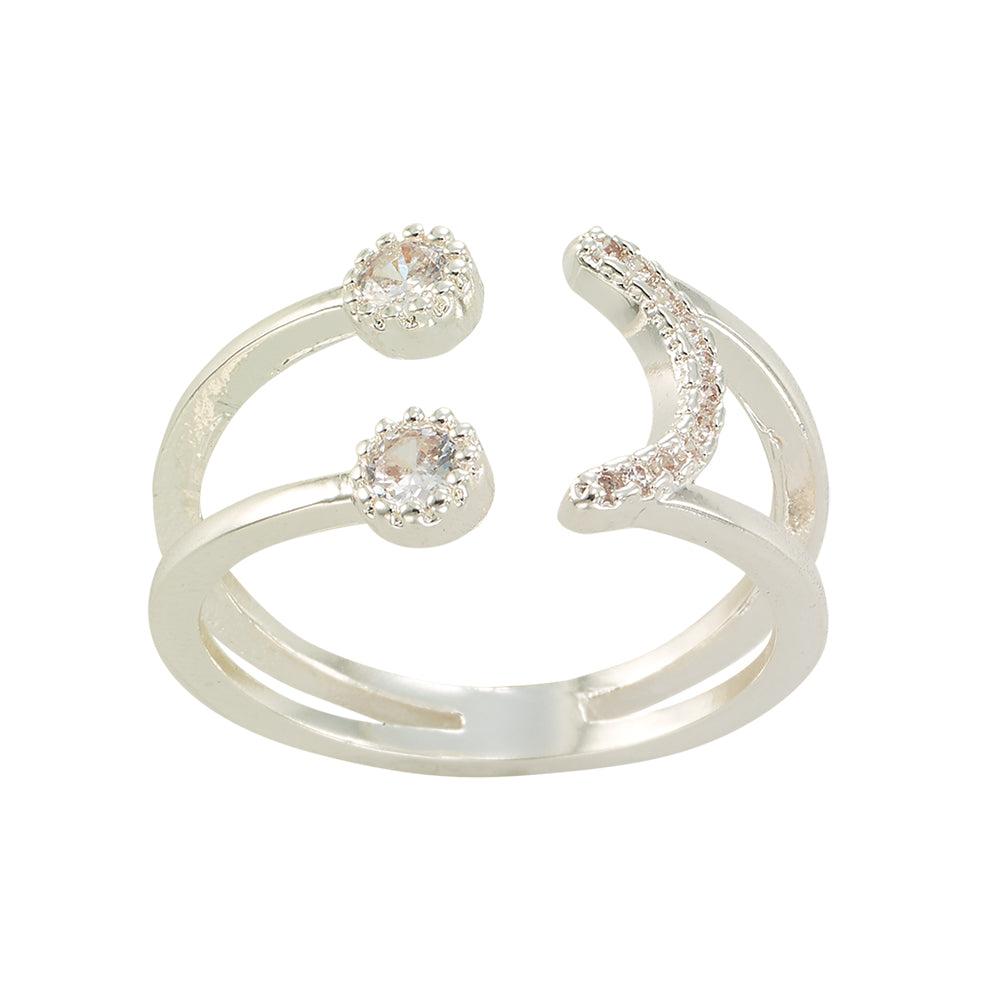 Crystal Happy Face Ring