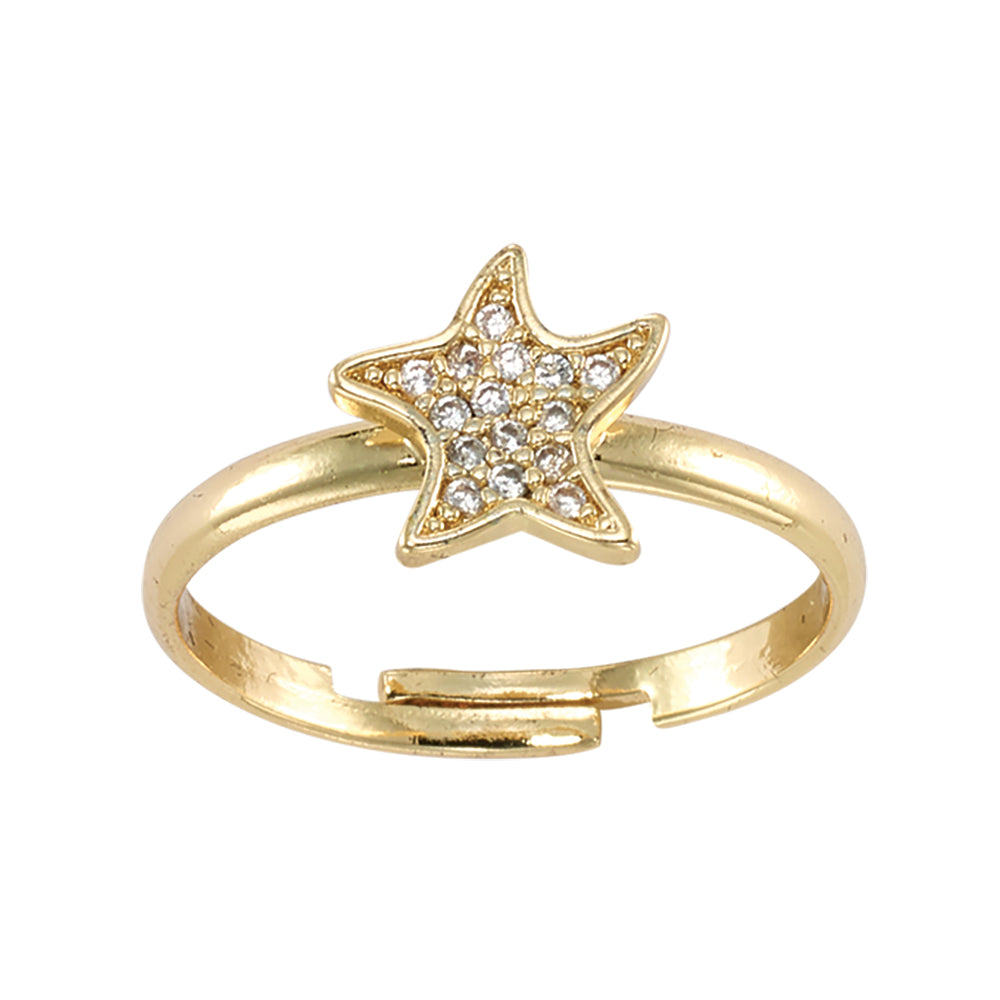 Adjustable Crystal Sealife Rings