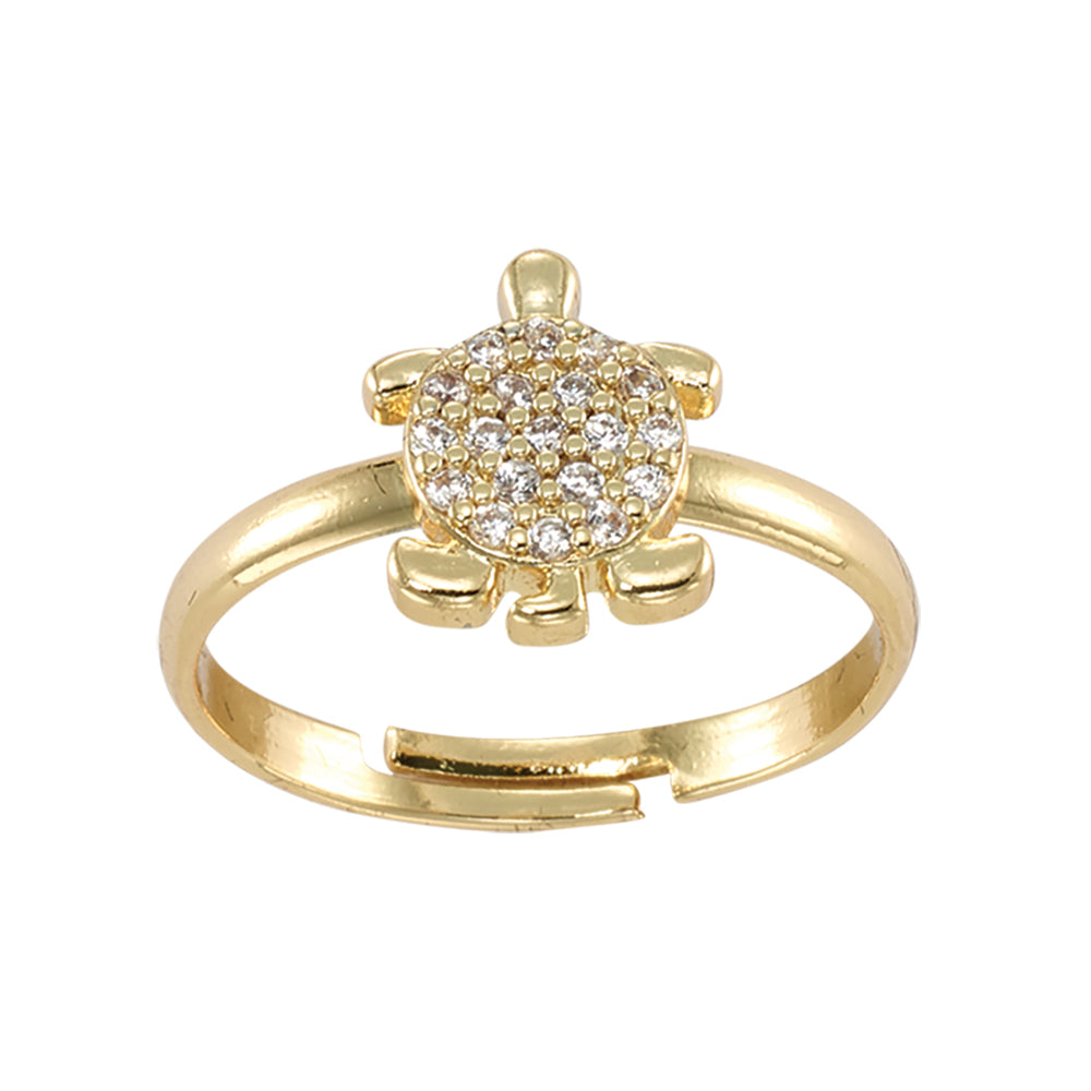 Adjustable Crystal Sealife Rings