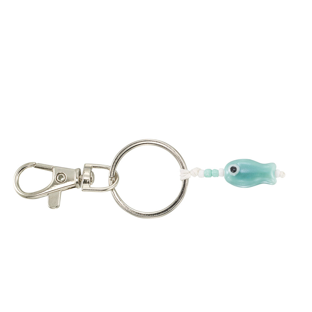 Ceramic Sardine Keychain
