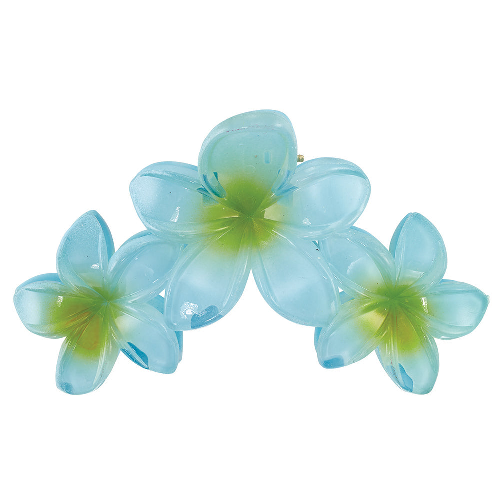 Triple Plumeria Hair Clips