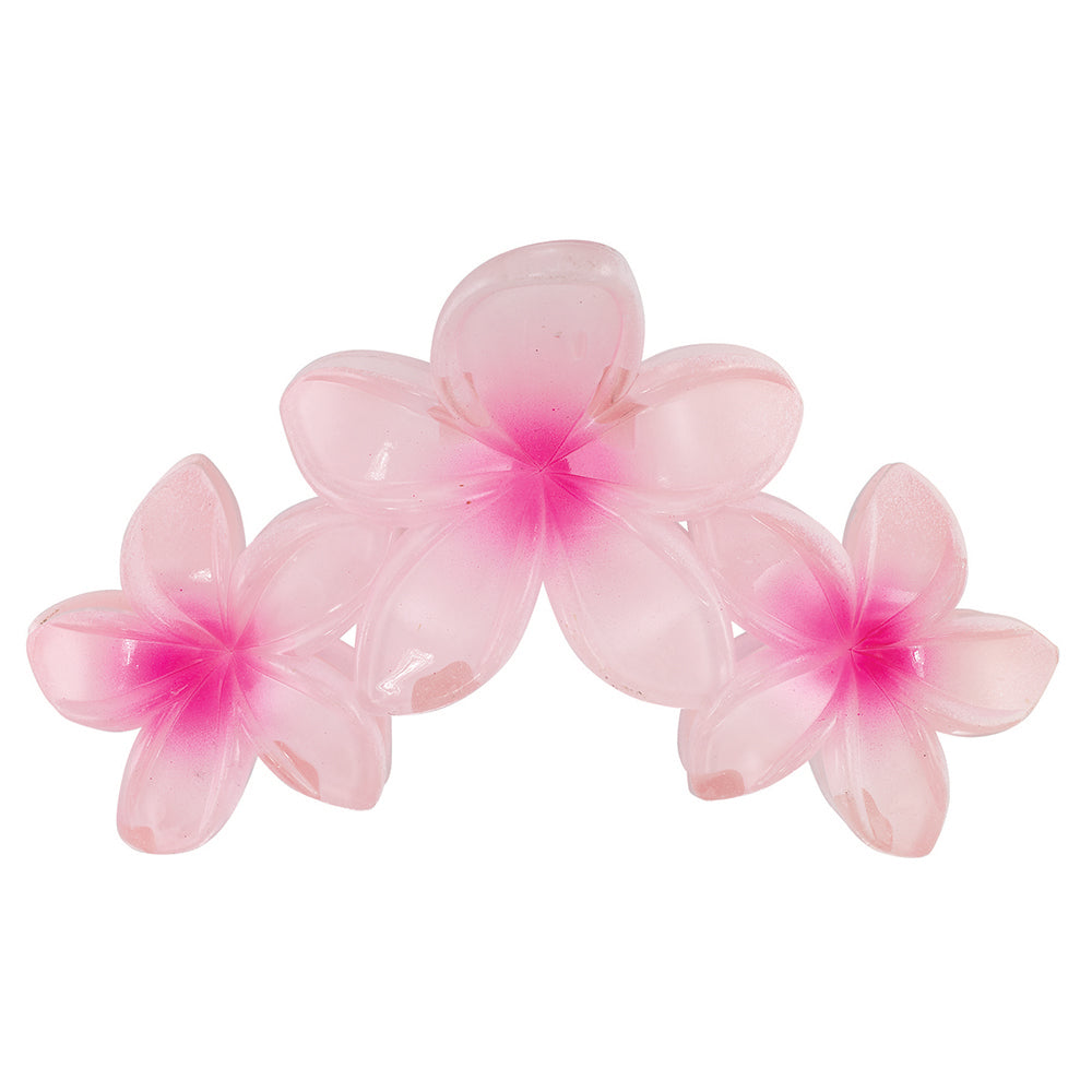 Triple Plumeria Hair Clips