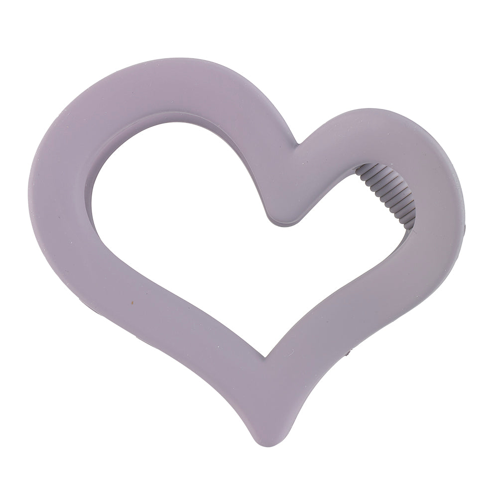 Matte Heart Hair Clips