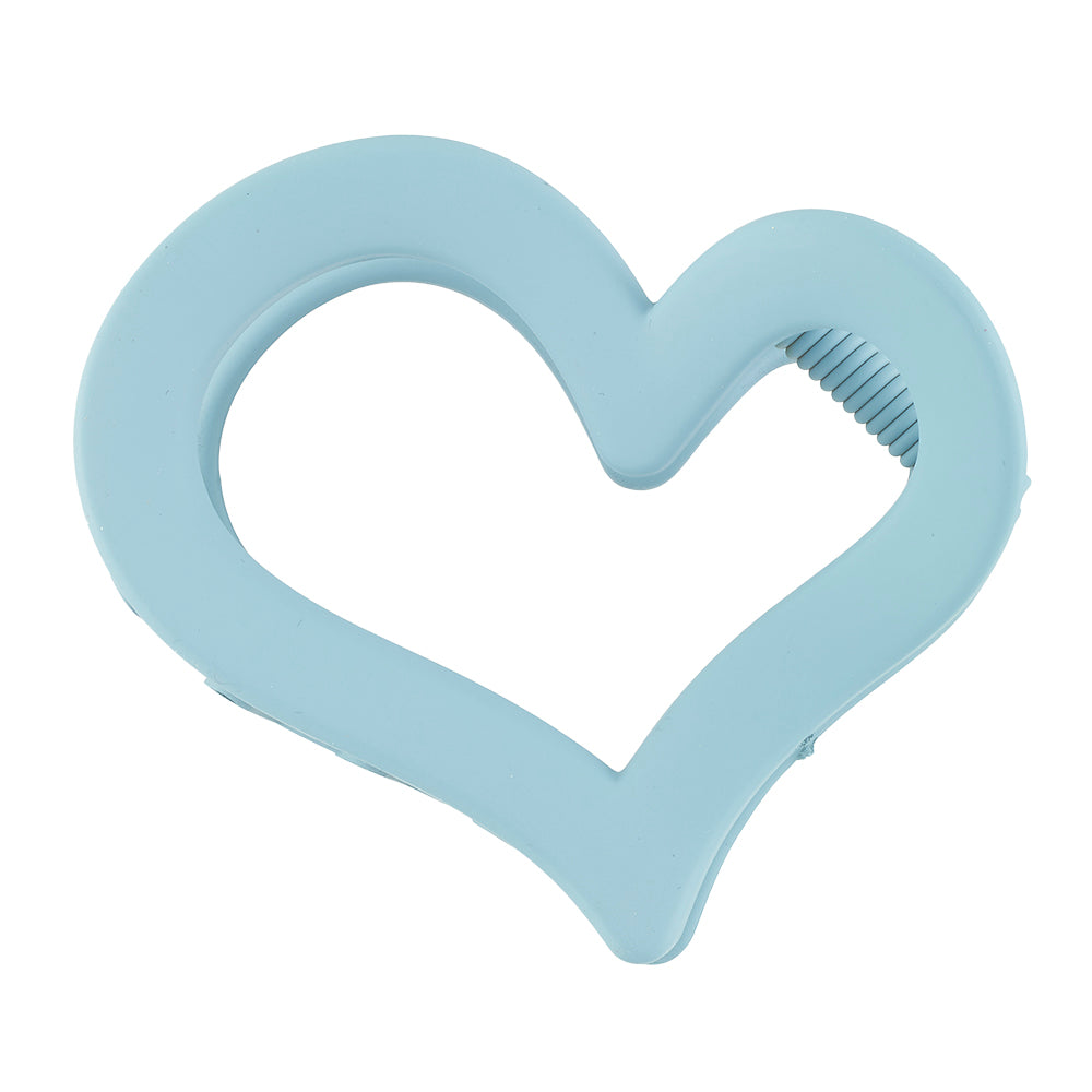 Matte Heart Hair Clips