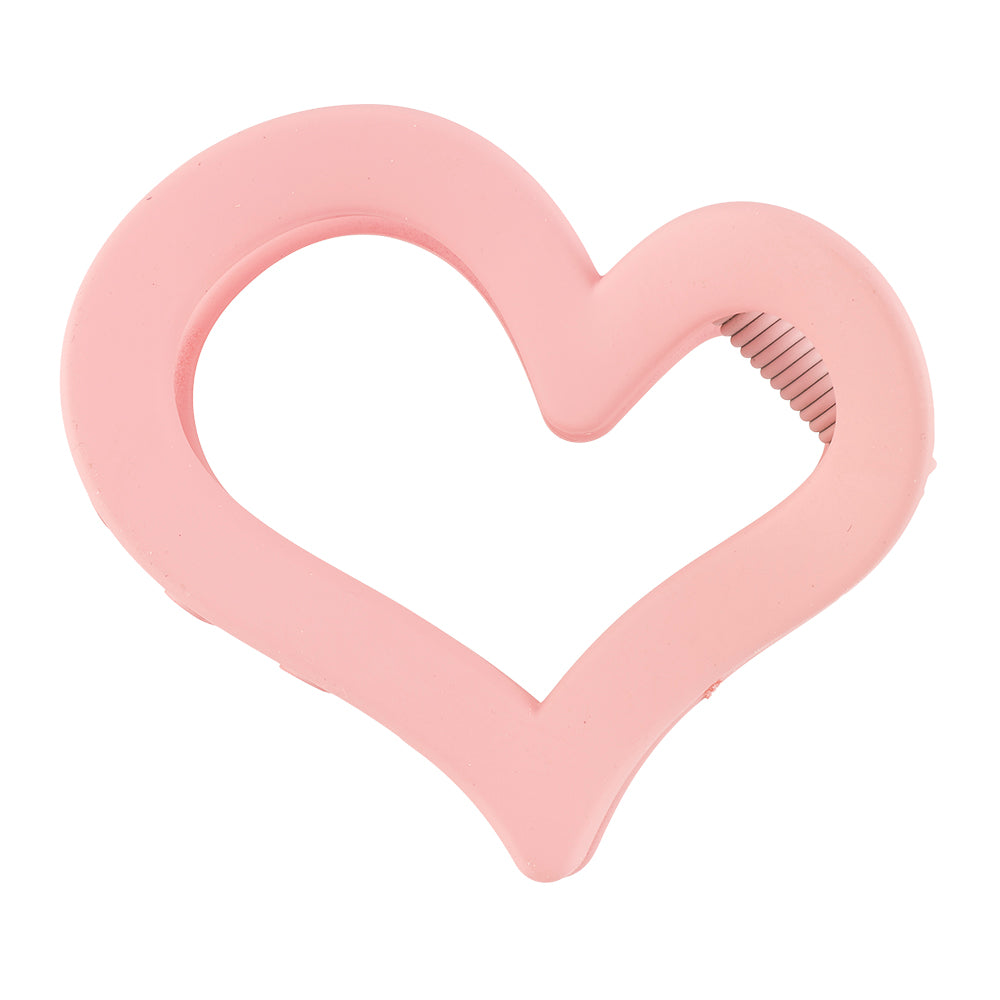 Matte Heart Hair Clips