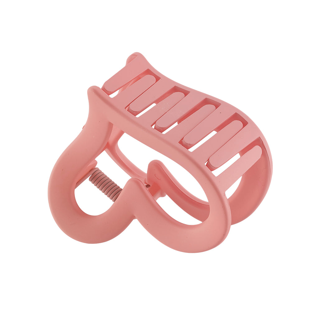 Matte Heart Hair Clips