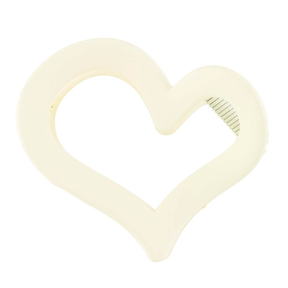 Matte Heart Hair Clips