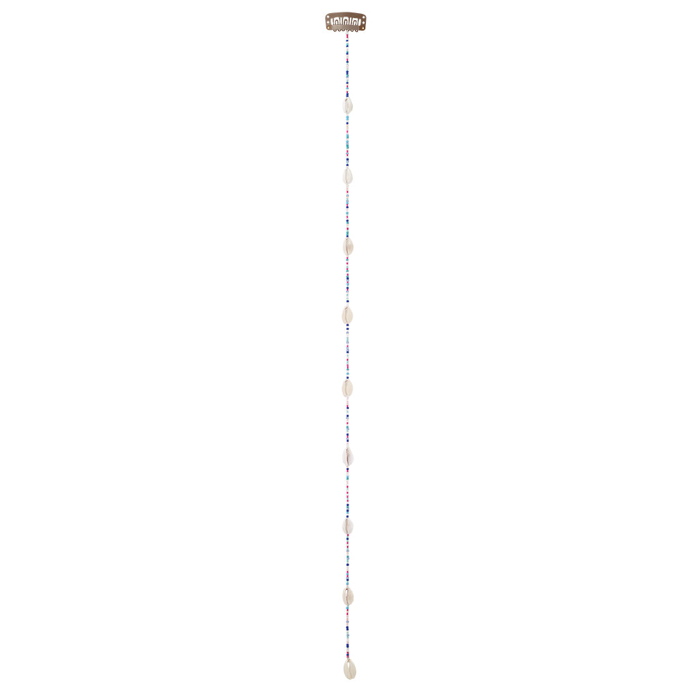 20" Large Colorful Seedbeads Hair Bead Clip-In Extensions