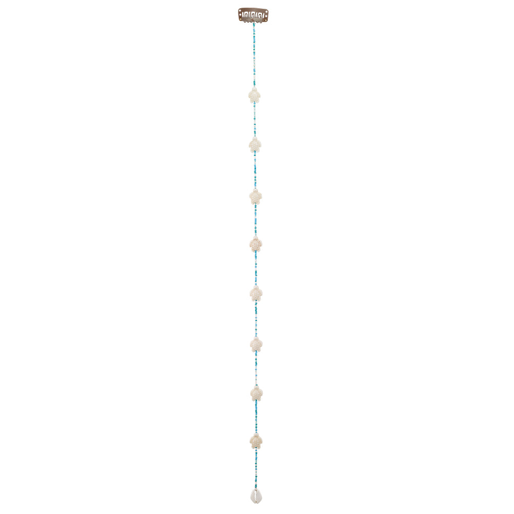 20" Large Colorful Seedbeads Hair Bead Clip-In Extensions