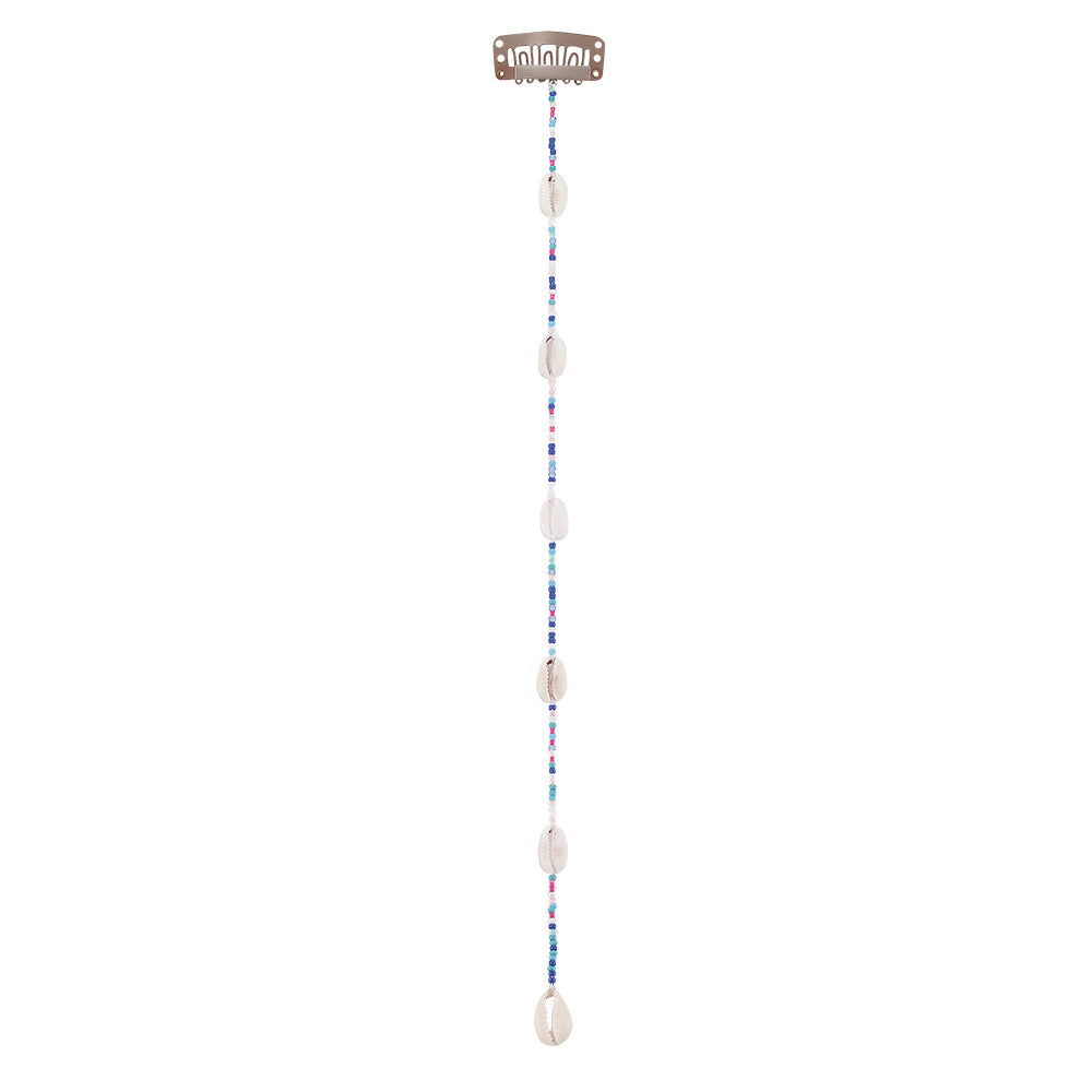 10" Small Colorful Seedbeads Hair Bead Clip-In Extensions