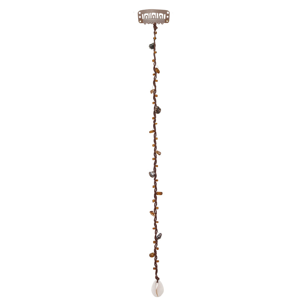 10" Small Multi-Beaded Hair Bead Clip-In Extensions