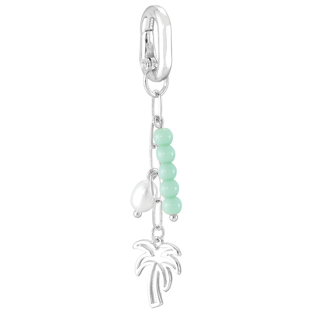 Palm Tree, Pearl & Beaded 2.5" Bikini Charm