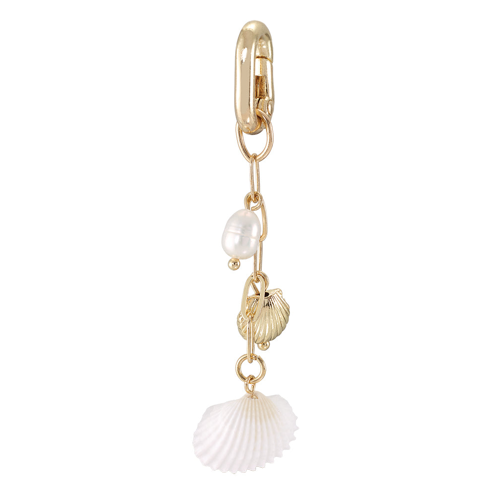 Clam Shell & Pearl 2.8" Bikini Charm